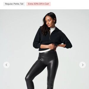 SPANXshape™ Faux Leather Leggings